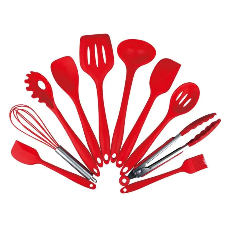 

10pcs set Silicone Material Utensil set for Kitchen Tool