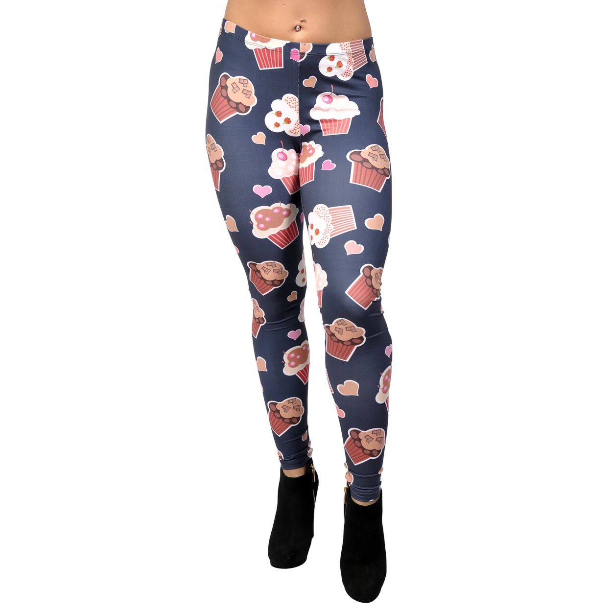 Women's Muffins And Cupcakes Leggings Medium (3)