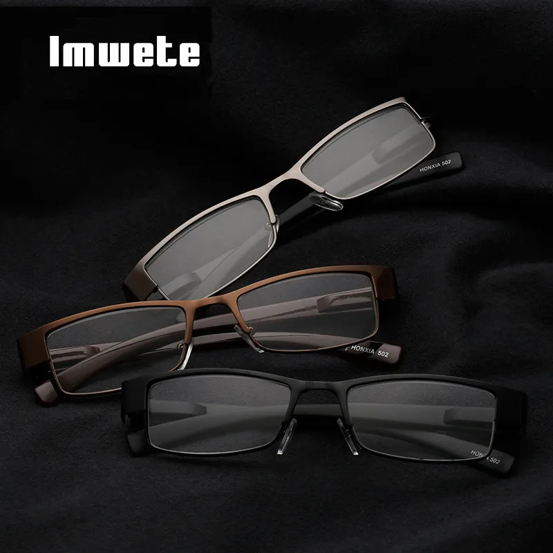 Imwete, модные очки, бизнес очки для чтения, мужские прямоугольные очки по рецепту, очки для дальнозоркости, дальнозоркости+ 1,0+ 2,0+ 3,0