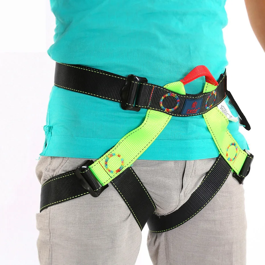 

Outdoor Climbing Safety Belt Half Body Protecting For Rock Climbing Downhill Harnesses Rappel Belt Climbing Accessories