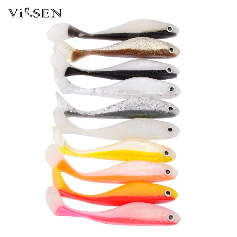 Buy Vissen 10pcs/Lot Soft Bait Leurre Souple Silicone Fishing Lure 10cm/8.5g