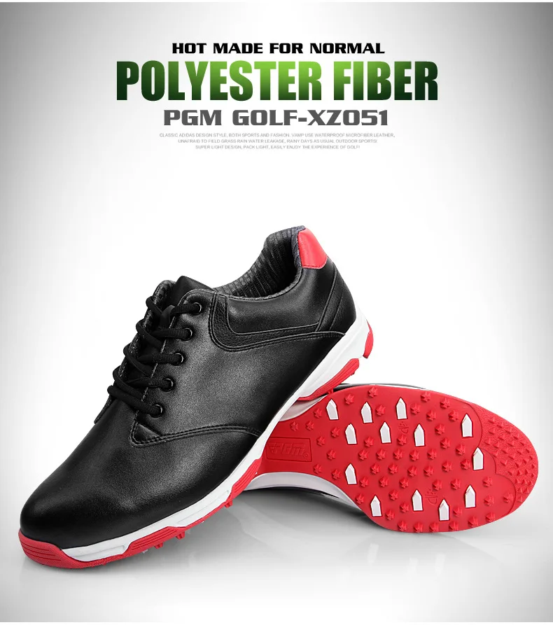 PGM جديد المهنية حذاء جولف مكافحة الانزلاق براءات الاختراع الرجال التدريب أحذية رياضية سوبر للماء تنفس جدا ضوء جودة عالية