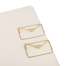 

Gold Envelope Cartoon Creative Paper Clip Special Hand Clip Office Clip Paperclips Metal Bookmark Paper Clips Gold Stationery