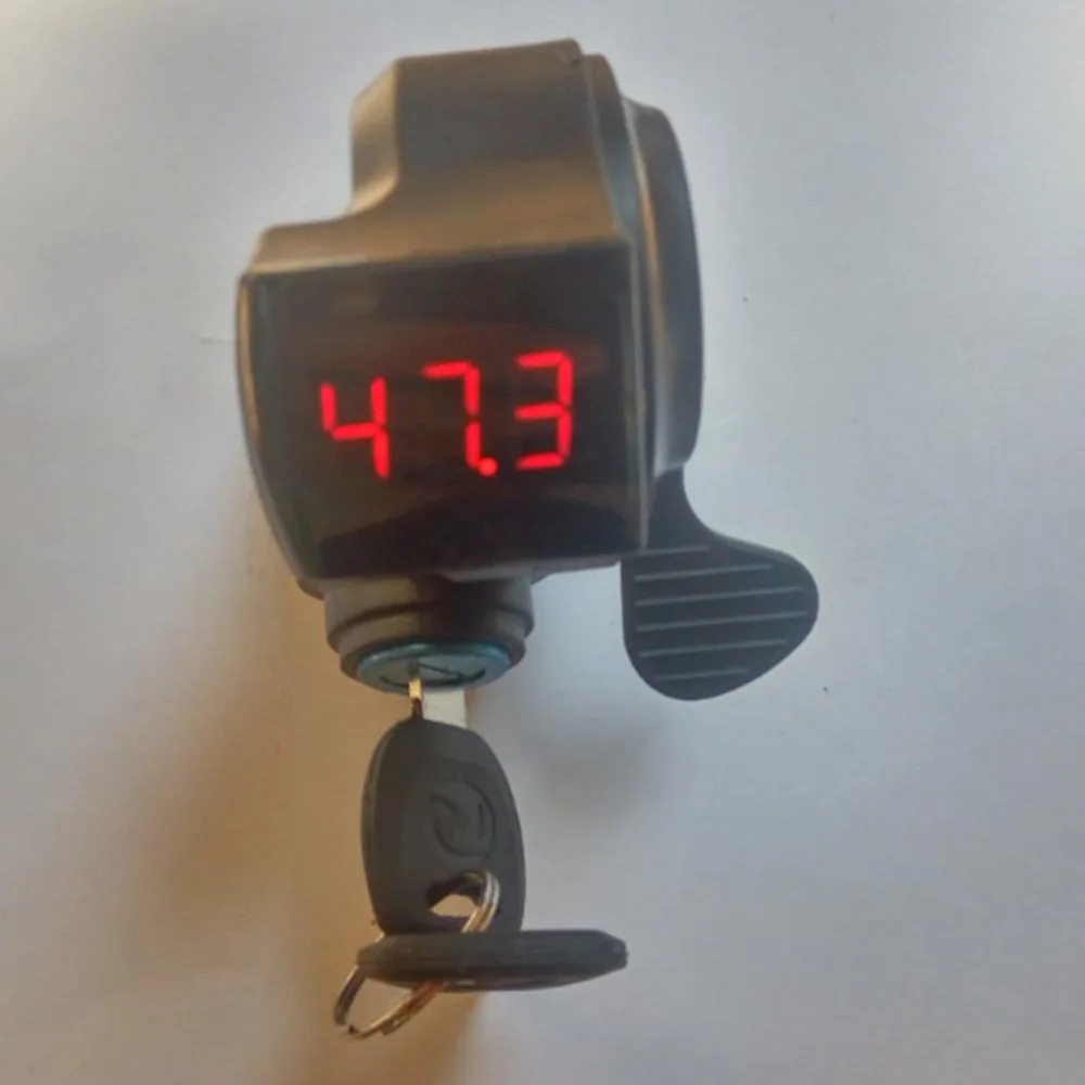 

12-84V Electric Bike Thumb Throttle With Battery Power LCD Display throttle gas for electric bike/scooter/e-bike