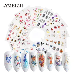 AMEIZII 15Pcs Nail Sticker Nail Art Slider Set Wolf Flamingo Deer Animal Designs Gel Manicure Tips Foil Decor Water Nail Decals AMEIZII 15Pcs Nail Sticker Nail Art Slider Set Wolf Flamingo Deer Animal Designs Gel Manicure Tips Foil Decor Water Nail Decals