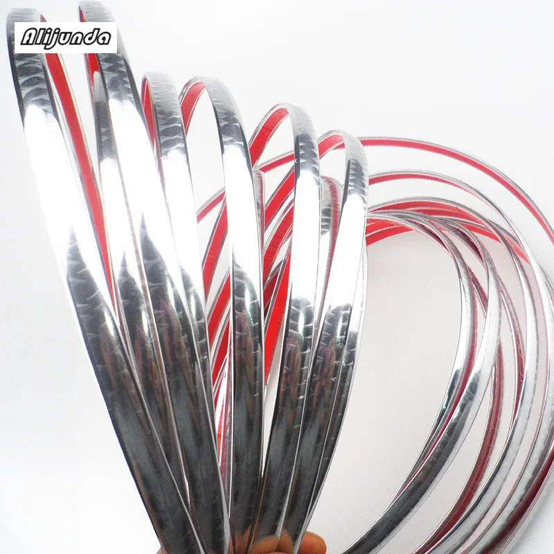 

car-styling 10mmx15m DIY Car decoration Chrome Strip sticker for BMW X-series 3-series 5-series 7-series E F-series