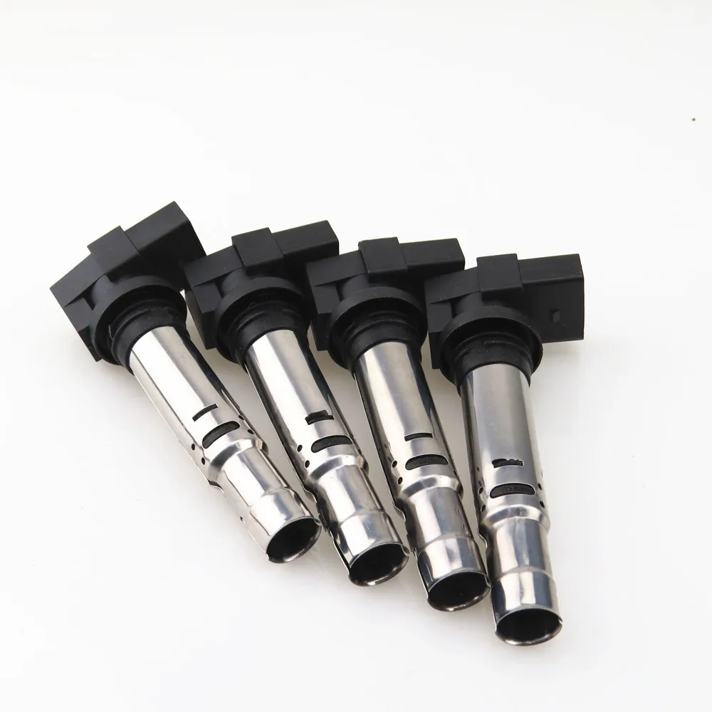 FHAWKEYEQ 4 x Engine Ignition Coils For VW Caddy Beetle Polo Golf