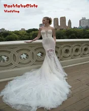 New Arrival 2017 Lace Mermaid Wedding Dress Sexy V Neck Off the Shoulder Tulle Bridal Gowns Custom Made Vintage Vestido De Noiva