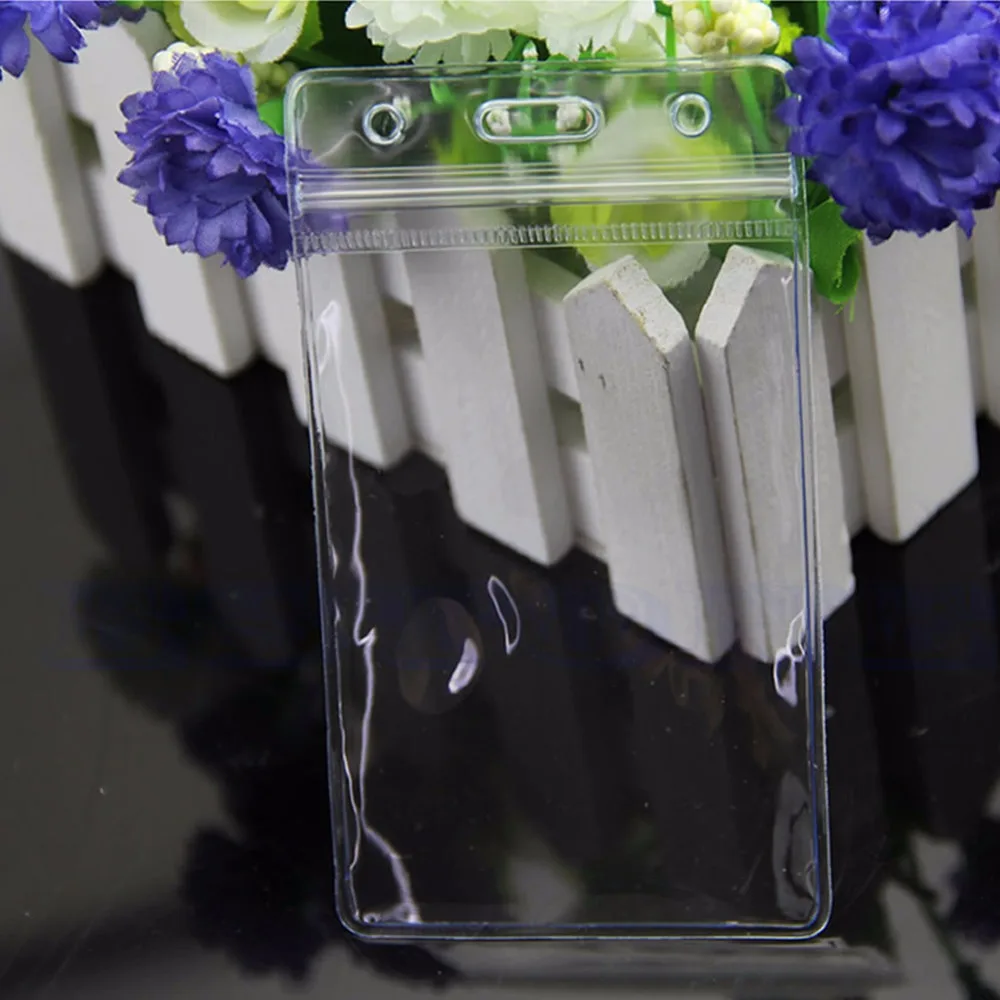 5 x Clear PVC Badge Work Exhibition ID Name Waterproof Card Holders