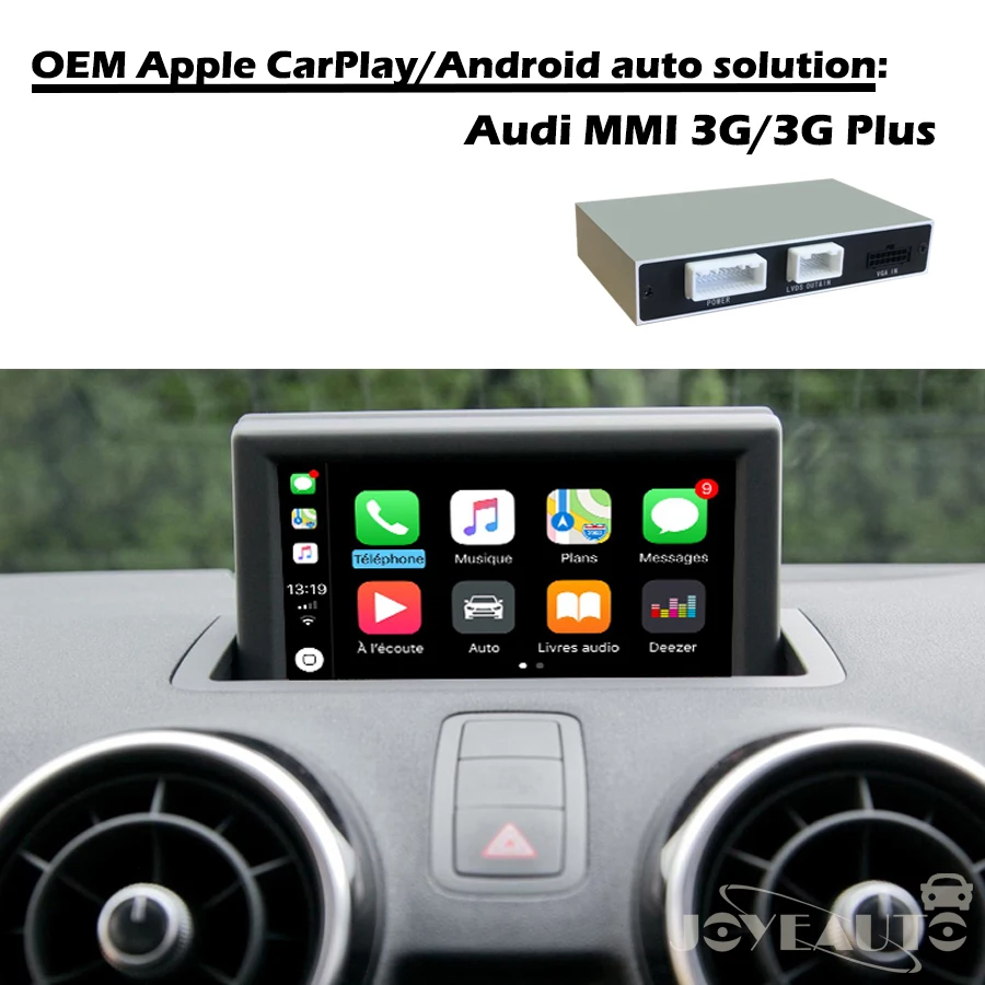 

Car Multimedia Aftermarket A1 MMI 2012-17 No Navigation OEM Apple Carplay Android Auto Retrofit with rear view camera for Audi