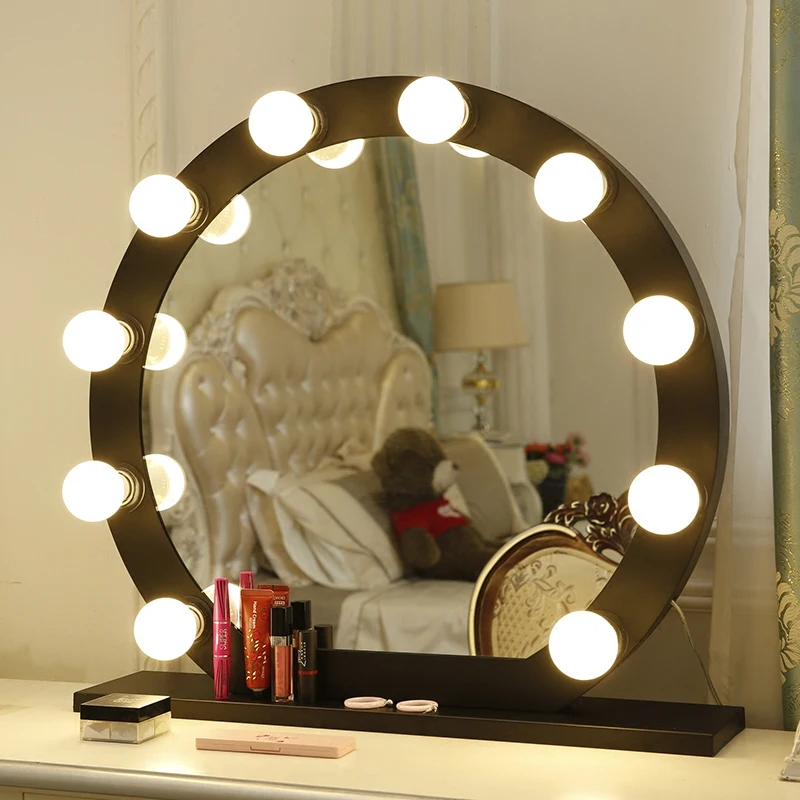 desk light Desktop led makeup mirror HD mirror home led light fill