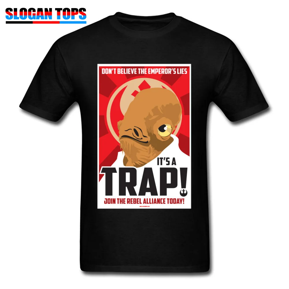 2019 Звездные войны футболка для мужчин забавная Admiral Ackbar Its A Trap топы постеры