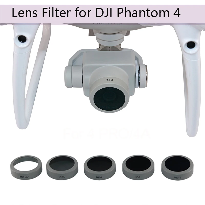 Compatible with DJI Phantom 4 UV, ND4, ND8 Phantom 4 Filter Set 3-Pack Not for Phantom 4 Pro -OEM