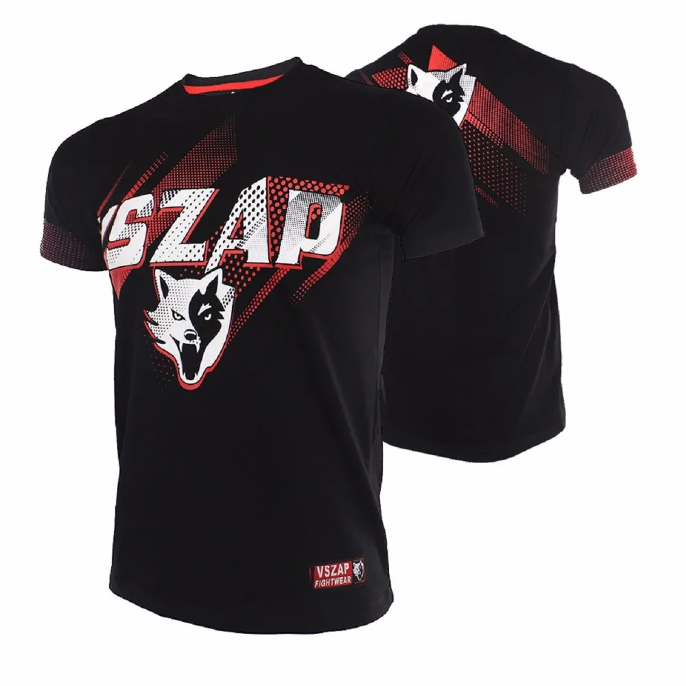 

VSZAP Sleeve Hall Fame Shirt Sweatshirt Muay Thai Clothes Tight Stretch Free Shipping Men Hot Sale Mma