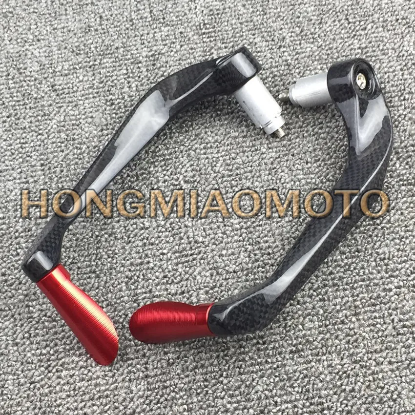 Carbon fiber+Aluminum Universal 7/8 Inches 22mm CNC Handlebar Protector Brake Clutch Protect Motorcycle Lever Guard Proguard