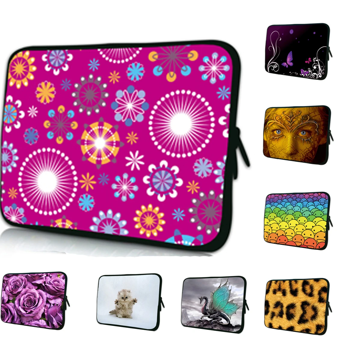 

Personalized Neoprene Zipper Sleeve Bags 14 7 8 10 12 13 15 17 12.8 inch Notebook Tablet Cases 15.6 13.3 10.6 Capa Para Notebook