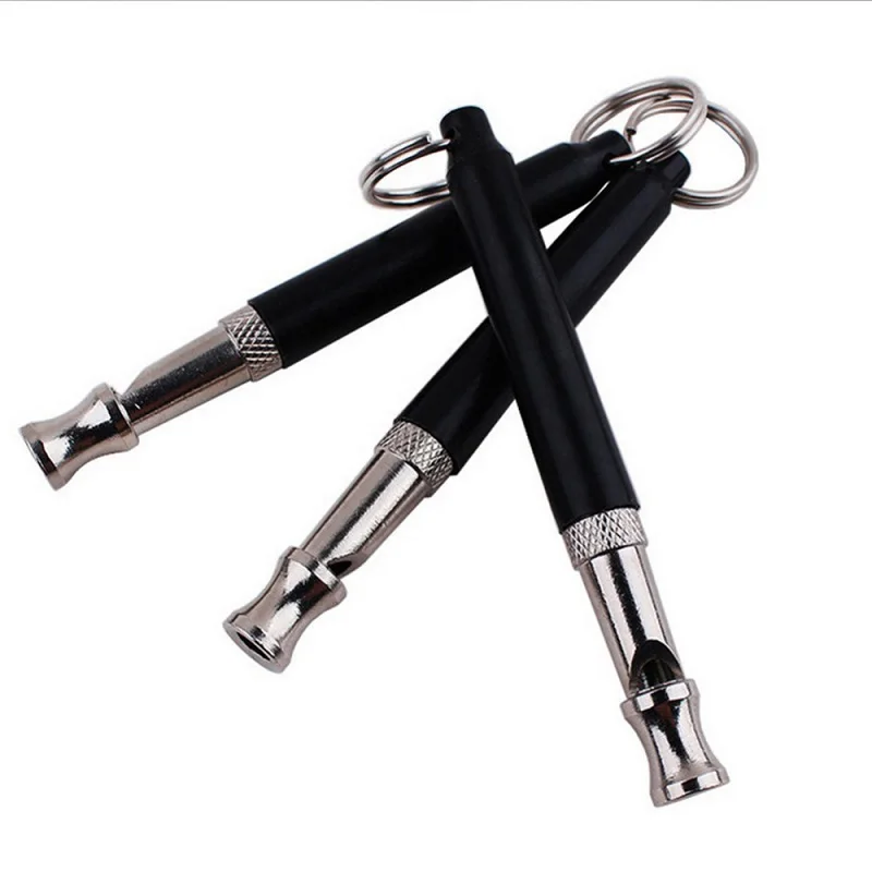 Dog Training Nickel-Plated Ultrasonic Whistle Whistling Tube with Key Ring Gadget 0.9*8cm W8387 | Дом и сад