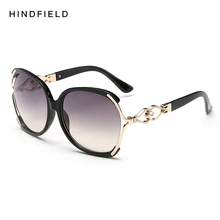 2017 Mujeres Polarizadas gafas de Sol Retro Redondo Grande Frame PC Marca diseño Negro Gafas de Sol de Lujo de Las Señoras de Conducción gafas de sol mujer