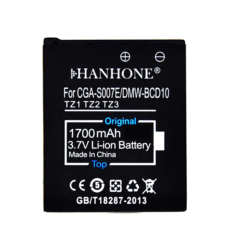 Аккумулятор 1700 мАч для Panasonic DMC TZ1 TZ2 TZ3 TZ4 TZ5 TZ50 TZ15 Lumix с аккумулятором на 1/2/2/3/TZ4 и
