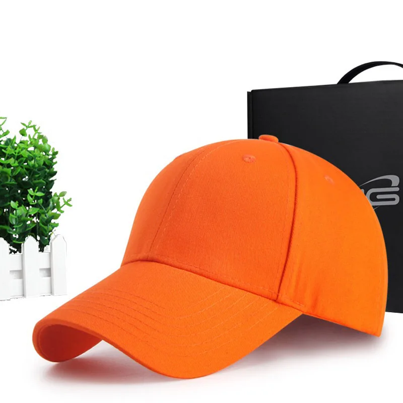 

COLDINDOOR Summer 2019 Cotton Orange Unisex Women Men Hats Caps