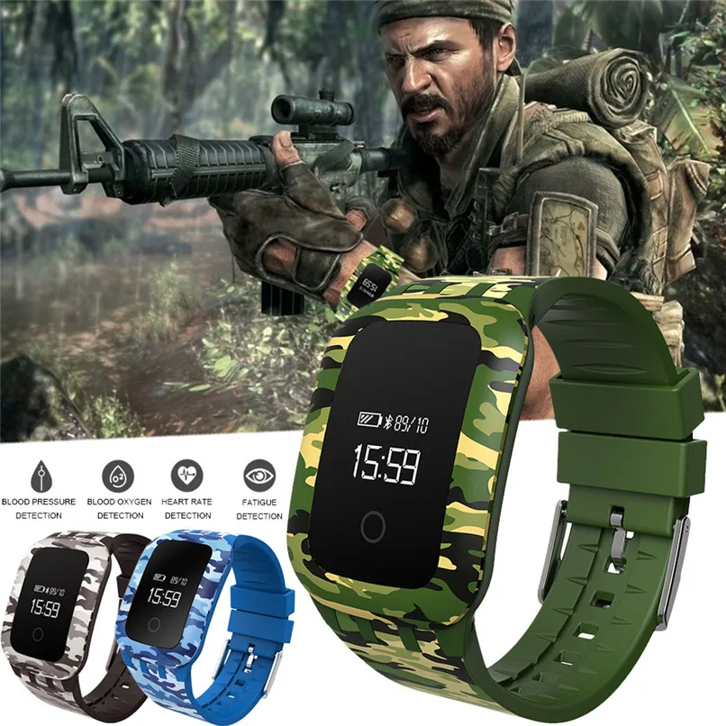

Best Price ! !Military camouf Sport Waterproof Bluetooth Smart Watch Phone Mate For Android IOS+3 Colors Free Shipping XP15M04