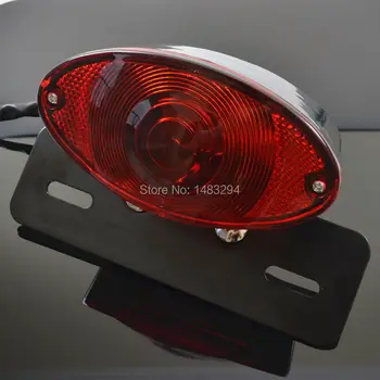 

Bright LED Rear Indicator Tail Brake Light W/ License Plate Light Fits For Harley Sportster Bobber Chopper Honda Yamaha