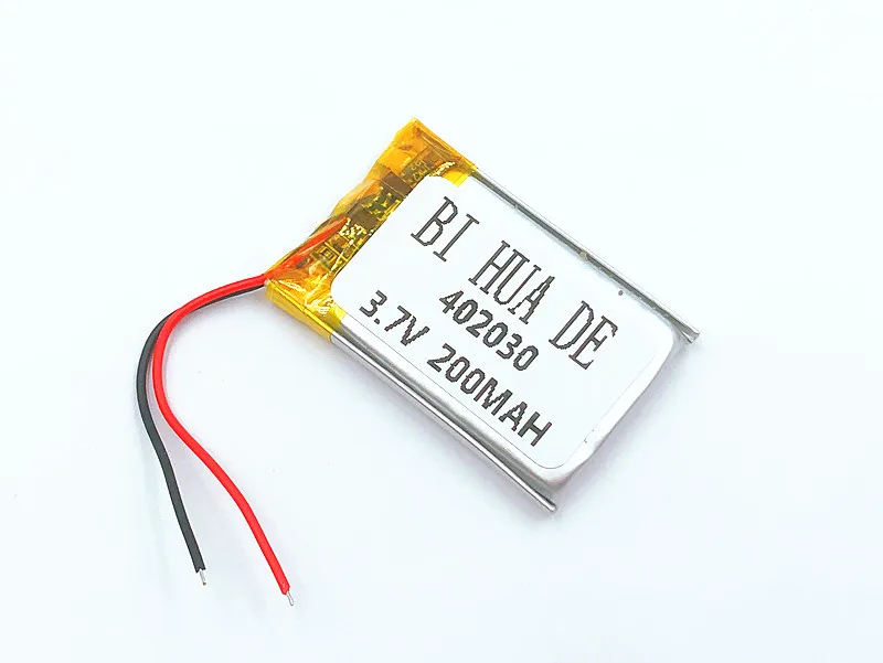 

3.7V 402030 200mAh polymer lithium battery li-po Rechargeable batteries Cell For MP3 MP4 Bluetooth Headset GPS
