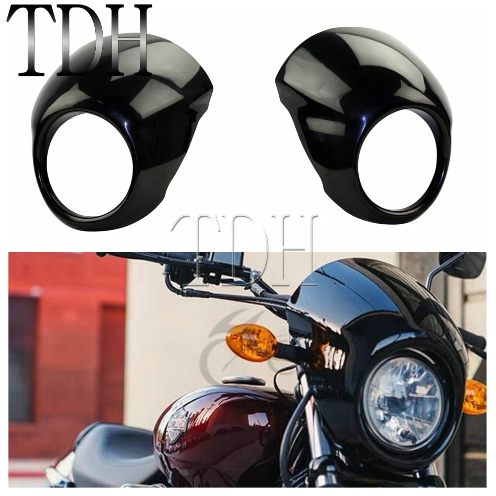 5 3/4 in Headlight Fairing Cut Out Headlamp Front Cover Cowl For Harley XG 500 5 3/4 in Headlight Fairing Cut Out Headlamp Front Cover Cowl For Harley XG 500