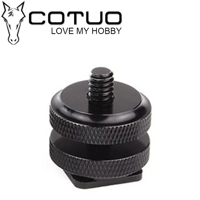 COTUO Action Camera Accessories Tripod Mount Adapter 1/4 inch Hot Shoe Holder Screw Cellphone Clip For Go pro Hero 5 4 3 SJ4000 |