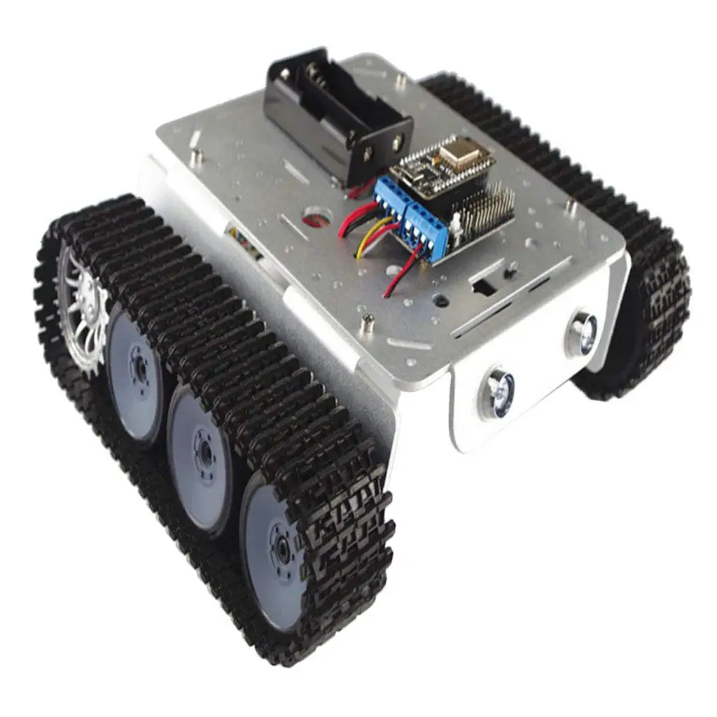  Smartphone Controlled WiFi Rotation RC Robot Tank Car Chassis LED Lights for Science Learning Educa
