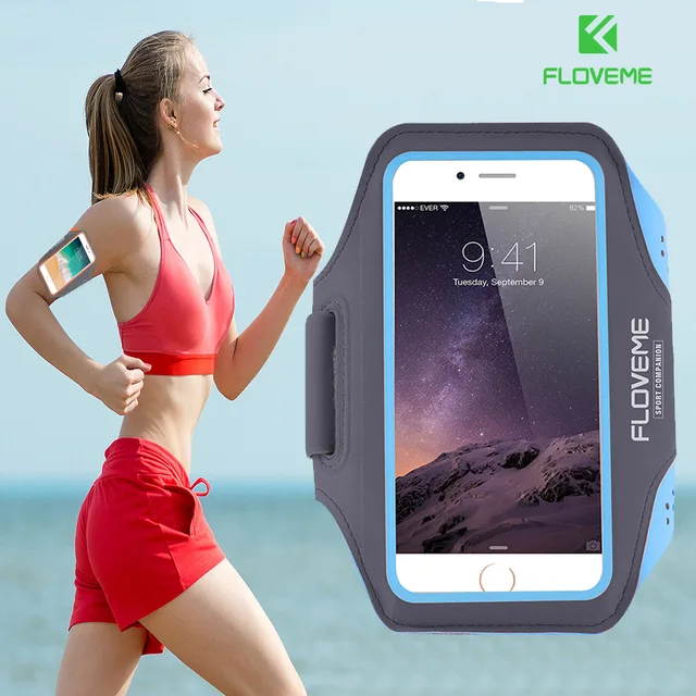 US $3.89 FLOVEME Watreproof Sports Armband Cover For iPhone 8 7 6 6s 5 5s SE 4s Running Arm Band 4.7 Inch Ph