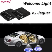 3D ROVFNG Bem-vindo Led Porta Do Carro Luz Laser Projetor Logo Sombra Luz Car Acessórios Para Jaguar X type XF XJ f-tipo F-Ritmo XE