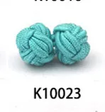 1 пара 49 цветов запонки для рубашек мужские многоцветные эластичные тканевые запонки Шелковый узелок шаровая манжета запонки горячая распродажа - Окраска металла: K10023