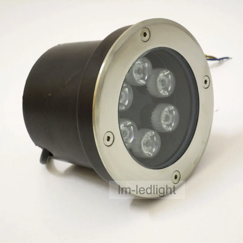 Шаги освещение 6 Вт dia120mm сад Светодиодное напольное освещение 85-265 V RGB Теплый/нейтральный/чистого белого и желтого цвета подземное светодиодное освещение,, 4 предмета в комплекте