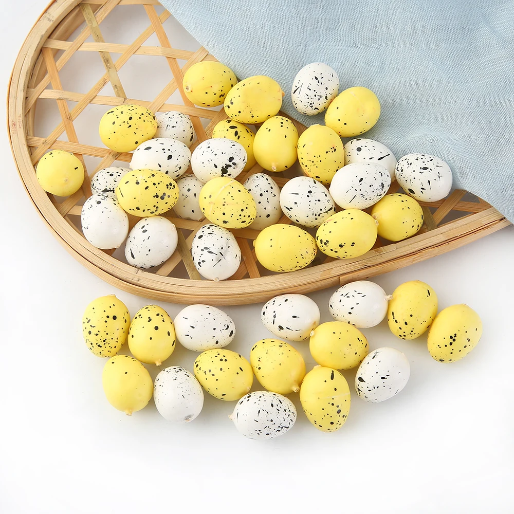 

10Pcs 2.5cm Happy Easter Egg Artificial Flower for Home Party Decoration DIY Craft Kids Gift Favor Easter Decoration Supplies