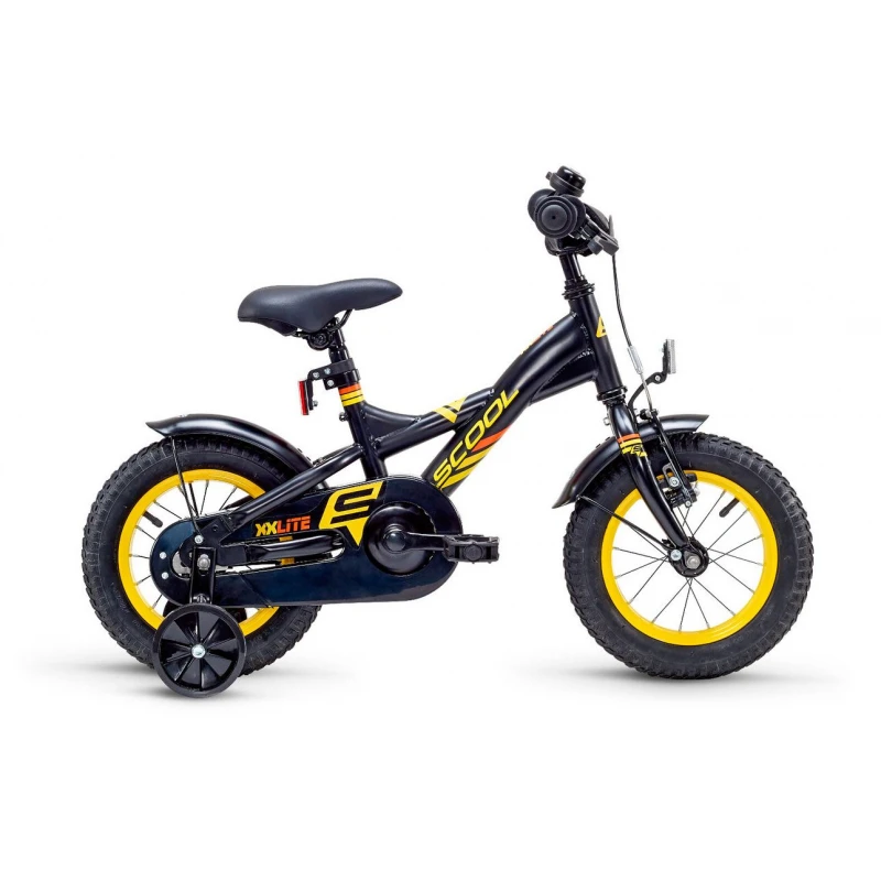 Детский велосипед Scool XXlite steel 12 1-S - Цвет: Черный