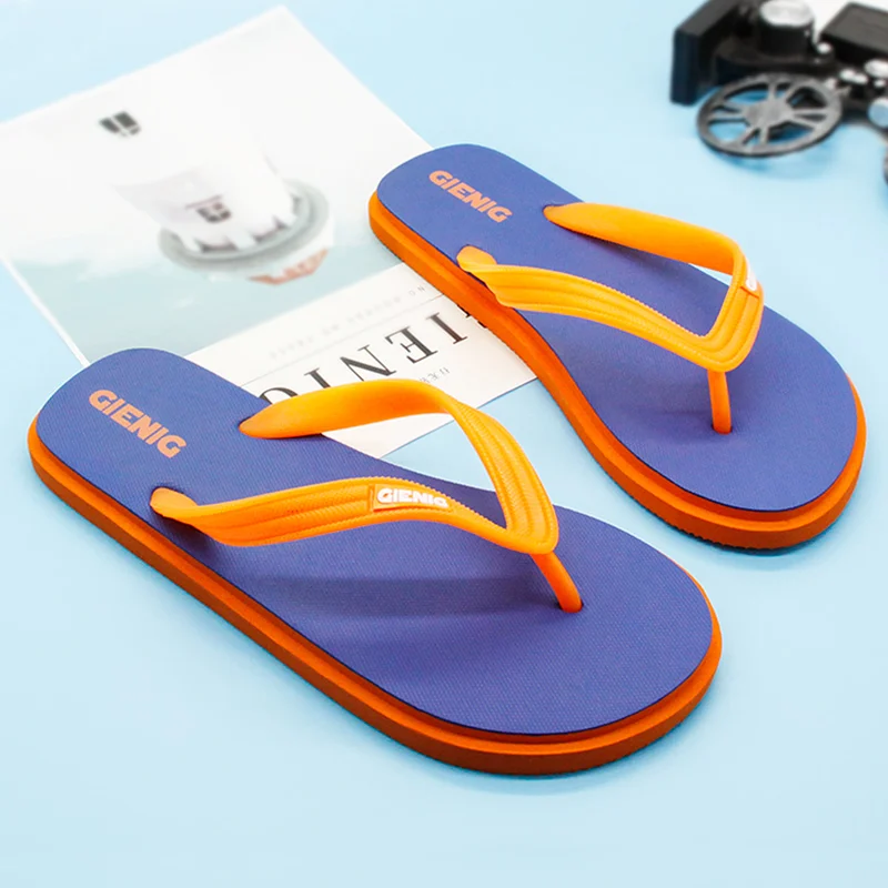 

Gienig Men's Slippers 2018 New Summer Platform Sandals Beach Shoes Male Flip Flops
