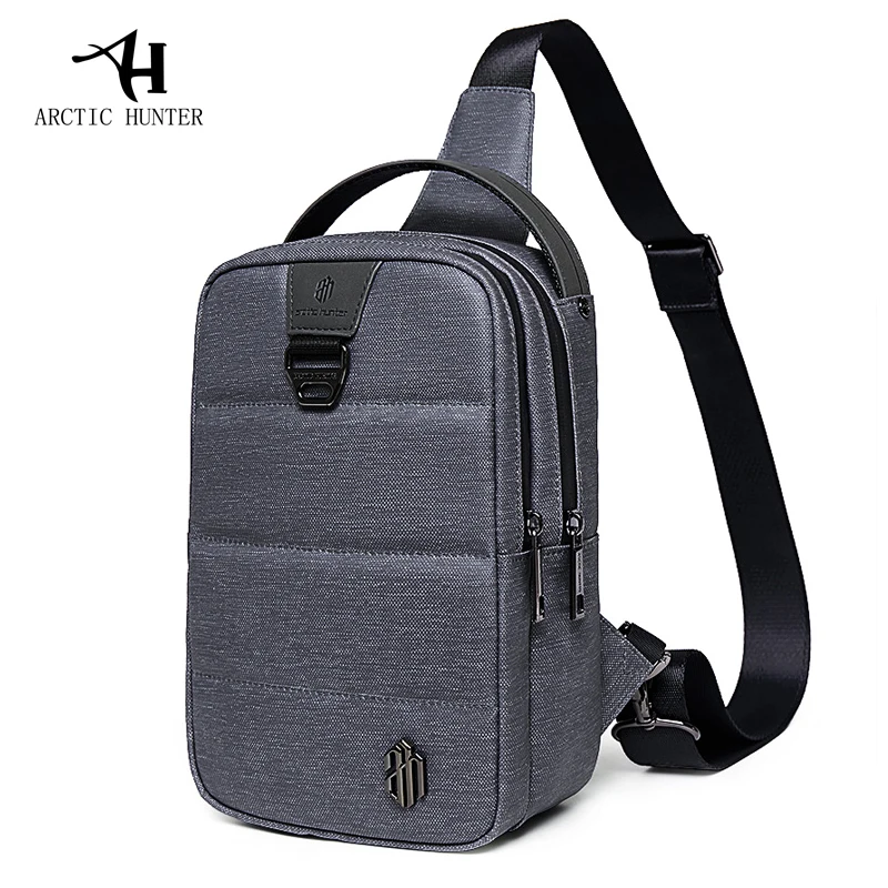 

ARCTIC HUNTER New Men's Single Shoulder Bag Satchel Student Chest Bag 7.9 Inch Ipad Functional Waterproof Travel Crossbody bags