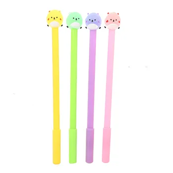 

1 PCS Cartoon Bear Neutral Pen Cute Black Students Creative Stationery Office Water-based Pen Needles Kawaii School Supplies