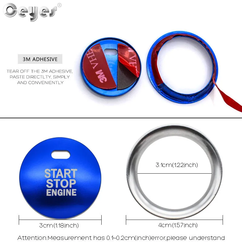 Start Engine Button Cover Ring (12)