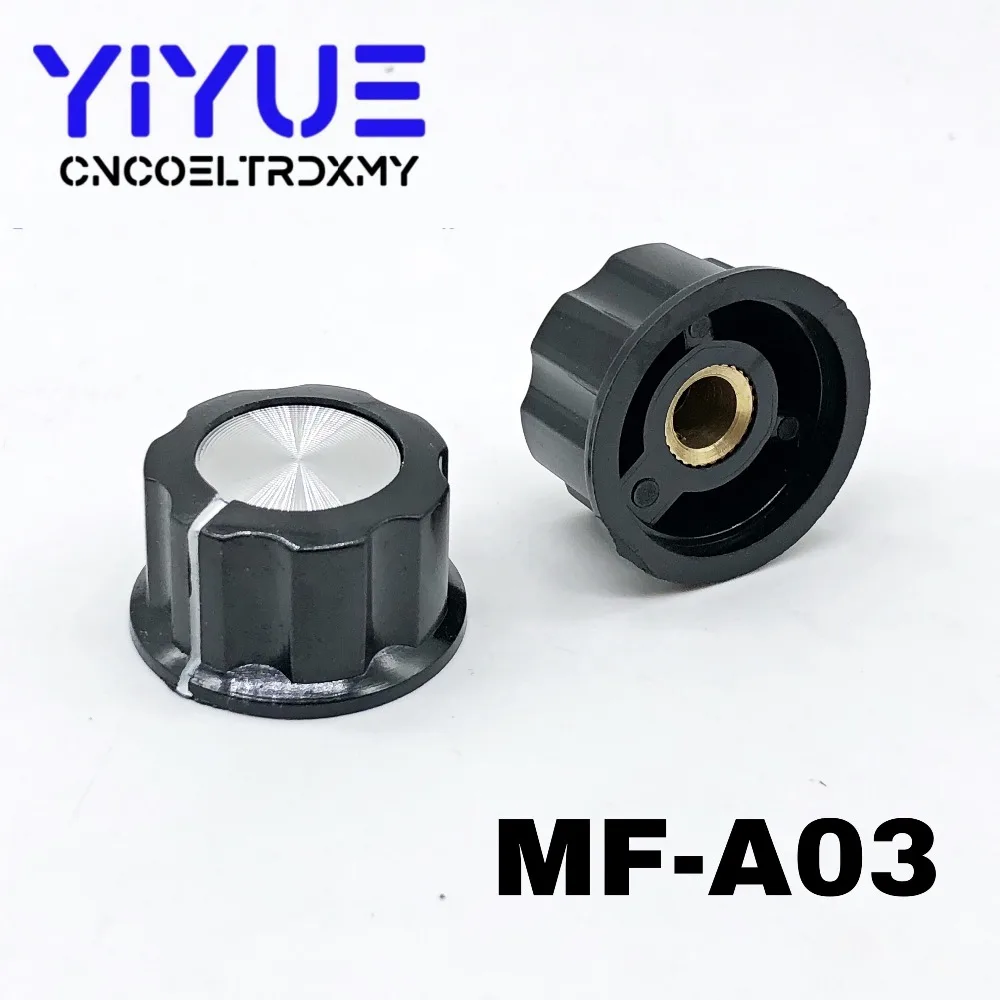 1 шт. MF A01/A02/A03/A04/A05 Ручка потенциометра колпачок 6 мм вал отверстие Dia поворотный