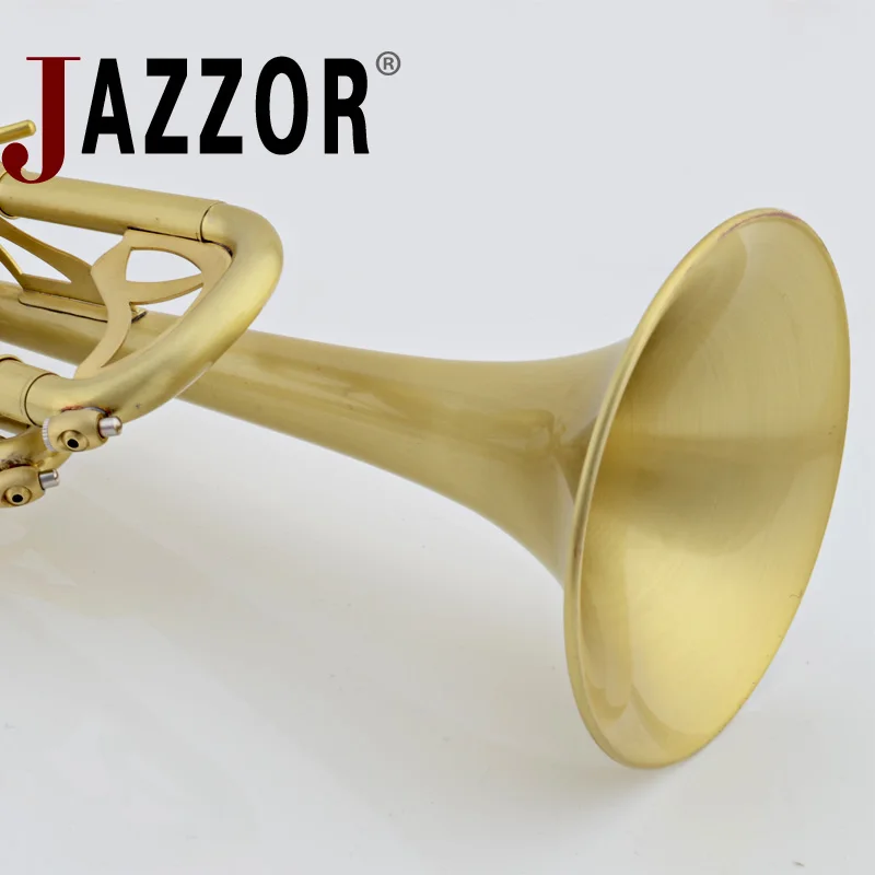 JAZZOR JBTR 450 professional B плоская труба матовая с мундштуком чехол ветровые инструменты|b