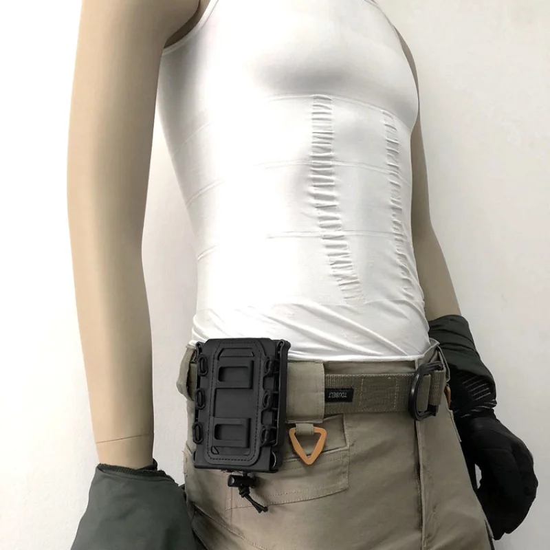 

5.56mm/7.62mm Hunting Tactical Single Springs Rifle Pouch Open Top Bag Pouch Outdoor Walkie Talkie Bags Rifle Pocket
