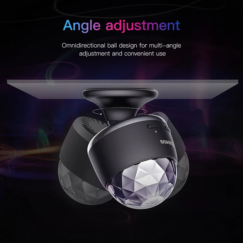 Baseus LED RGB Atmosphere Light Auto Interior Inner Car USB Charge Ambient Light DJ Music Sound Sen - 4000008863403