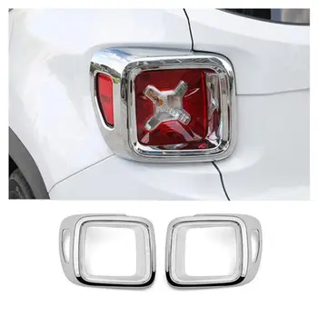 

7 Colors ABS 2pcs/set Car Exterior Tail Rear Light Lamp Full Cover Trim Frame Decoration For Renegade 2015 2016 Car Styling