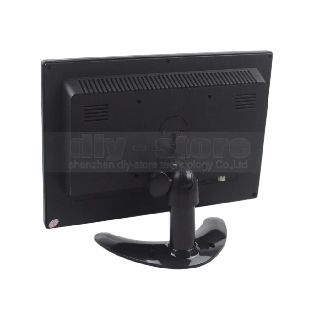 DIYSECUR 10.1 inch TFT LCD HD Car Monitor Rear View Monitor Build in Speaker with BNC / AV / VGA / HDMI Input 1280 x 800