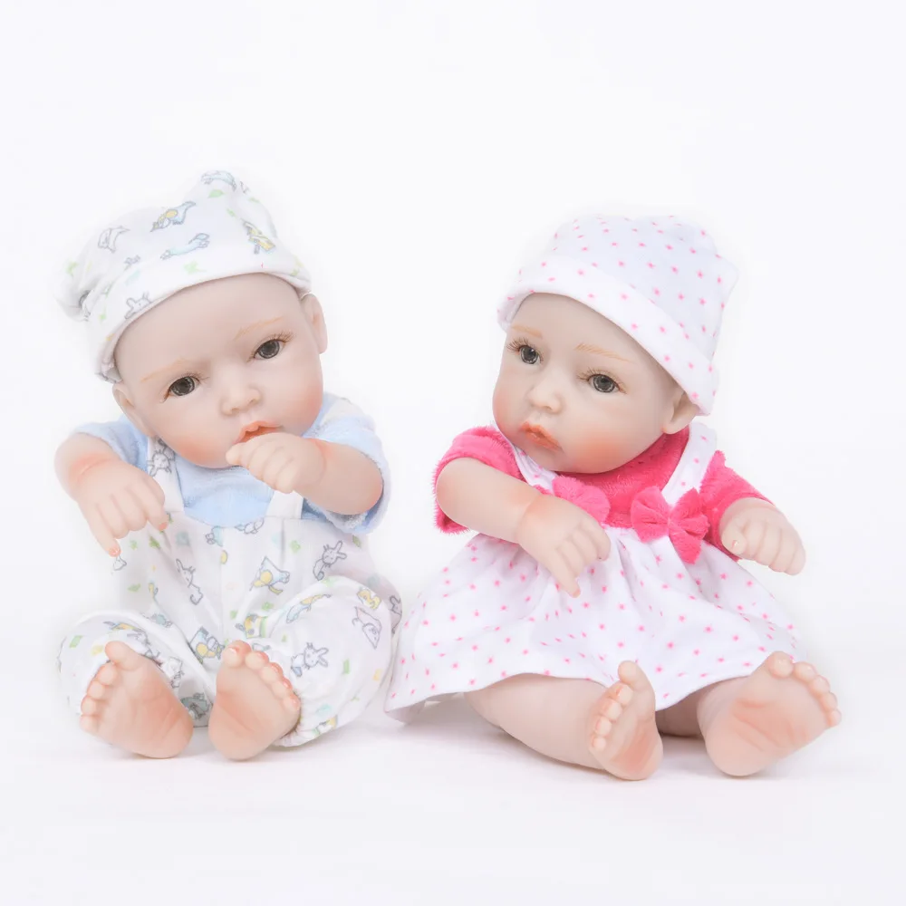 

28cm Bebe Reborn Dolls Full Body Silicone Real Looking Reborn Dolls for Baby Girls Boys Cute Realistic Newborn Bebes Doll 10inch