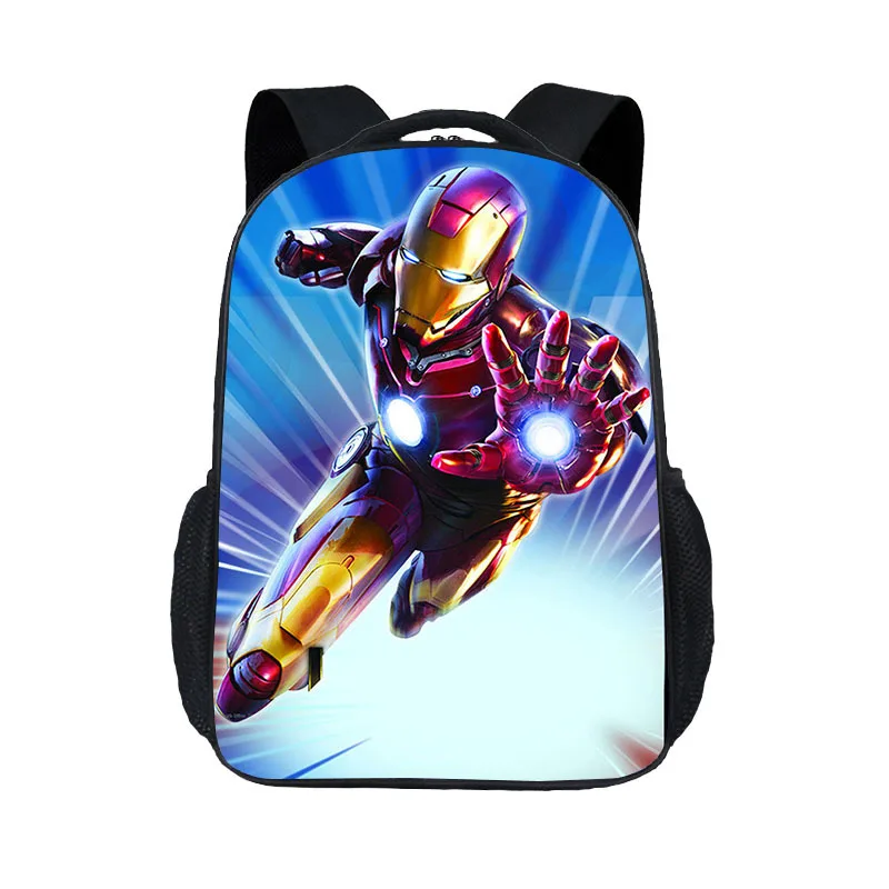  New Fashion Children's Cartoon Bag Iron Man Printing Personality Primary School Bag Kindergarten Sh - 33009729665