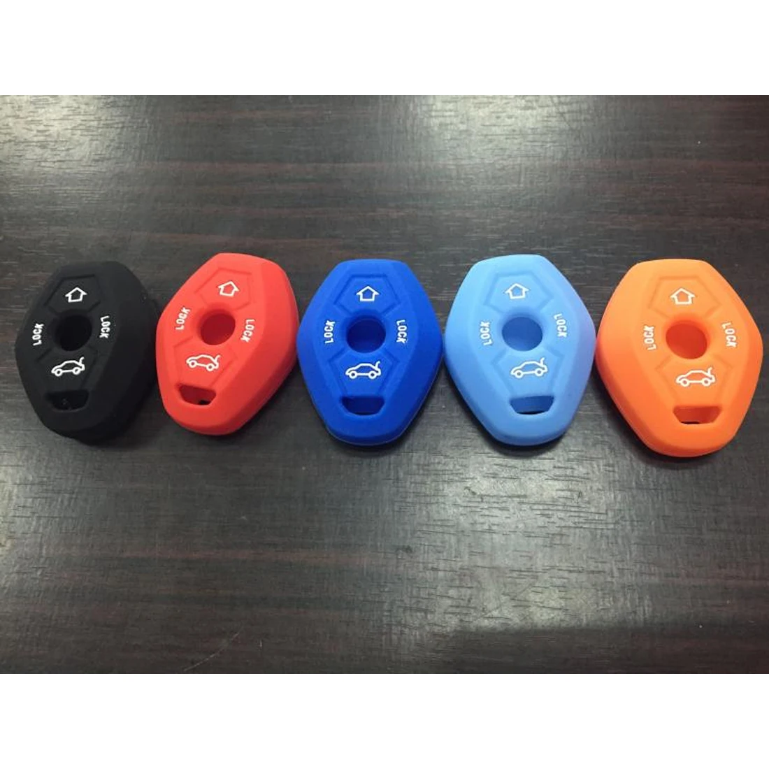 

Dewtreetali Silicone Car Key FOB Remote Case Cover Sticker For BMW X3 X5 Z3 Z4 3 5 7 Series E38 E39 E46 E83 1998-2005