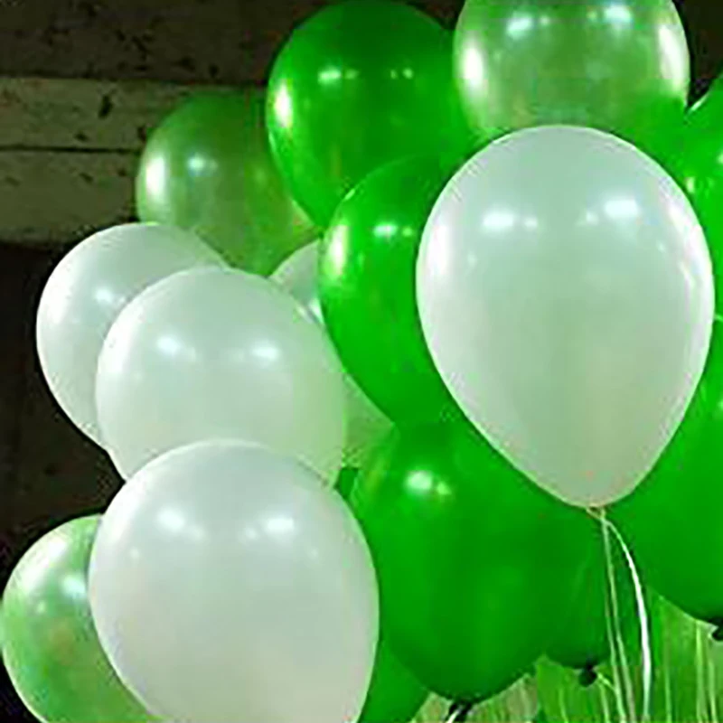 緑と白風船10ピース ロットラテックスバルーンヘリウム肥厚パールバルーン装飾おもちゃギフト結婚式誕生日 Gifts For Dolphin Lovers Toy Biketoy Fox Aliexpress